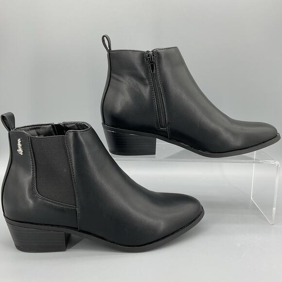NEW Sugar Women’s Envoy Chelsea Ankle Booties Black Size 9M - Picture 1 of 11